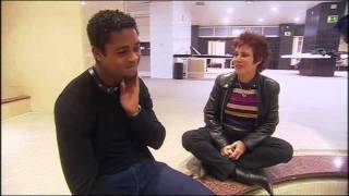 Ruby Wax awkwardly flirts with footballer Patrick Kluivert