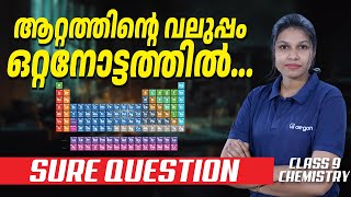 ONAM EXAM 100% SURE QUESTION | CLASS 9 CHEMISTRY | അറ്റത്തിന്റെ വലുപ്പം ഒറ്റനോട്ടത്തിൽ | AEGON #9th