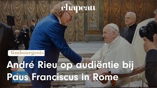 André Rieu op audiëntie Paus Franciscus in Rome