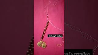 Making a simple daily wear mangalsutra design at home