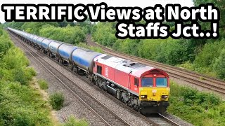 Tractor, Tankers & Boxes ALL CONVERGE on NORTH STAFFS Jct! Plus Other LOCO Workings! 08/07/24