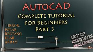 AUTOCAD - best tutorial for beginners - part3 || introduction to autocad mirror,ellipse