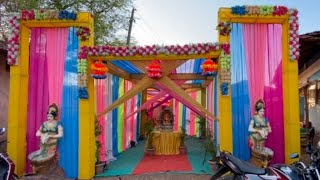 Hardiki mandap decorators talwada || Kuded live show || #new #enty #newstyle #mandap