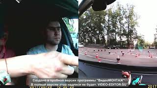 упражнение поворот 90 градусов, автошкола Техника