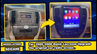 How to Install Touchscreen Carplay Radio in 2006 2007 2008 Buick Lacrosse | Step-by-Step Guide