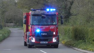 Suffolk Fire & Rescue Service - Newmarket Water Carrier responding 06-05-2021