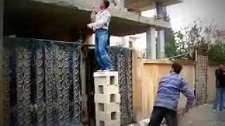 Safety at work in Homs, Syria