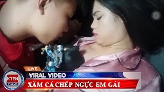 Tattoo 🤣 Xăm Ngực Em Gái Cá Chép Ngậm Ti Cực Đẹp ✔