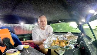 Back to solo TRUCK camping!  Pan seared Mahi and an awesome GIVEAWAY!