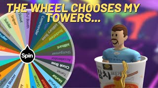 TDS but the wheel decides my loadout... | Roblox TDS