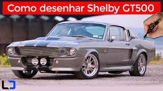 MUSTANG SHELBY GT500 ELEANOR COMO DESENHAR (Dicas simples para iniciantes)