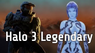 Playing Halo 3 for the first time on LEGENDARY! Can I survive?