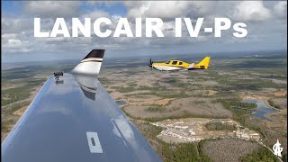 Lancair Pilot: 2021 New Years Flight, IV-Ps in Formation fly to Winter Haven. Tesla Celebration Mode