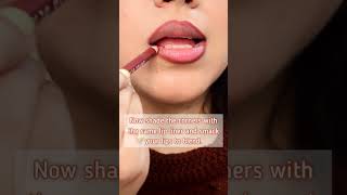 HOW TO : CONTOUR YOUR LIPS • Gradient Lip Tutorial #aakankshaghai