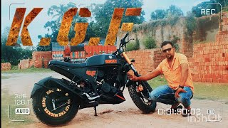 kgf bike modified || kgf movie Rocky || style Indian first modified Yamaha fz into kgf 2023