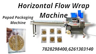 Papad Packing machine !! horizontal Flow Wrap Machine