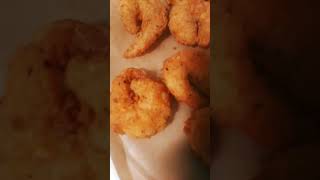 Deep fried battered prawns