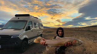 Winter Trout Fly Fishing - Camp and Cook