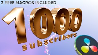 Celebrating 1,000 Subscribers! 🎉 Thank You + Free Macros Giveaway!