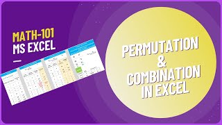 Permutation and Combination in MS Excel