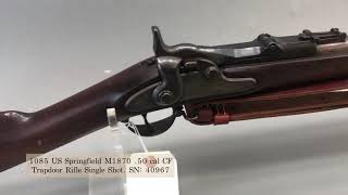 1085 US Springfield M1870 .50 cal CF Trapdoor Rifle, Single Shot [October 18, 2024]