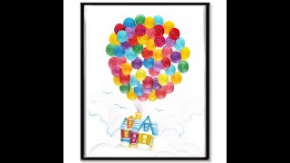 Paper Filigree Painting Kit - Flying House #gift #woogiftbox #painting #Christmasgift