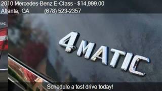 2010 Mercedes-Benz E-Class E350 Luxury 4MATIC AWD 4dr Sedan