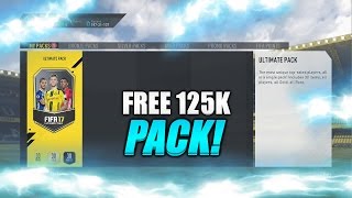 WHAT A PACK!(FREE 125K PACK?!)FIFA 17 ULTIMATE TEAM!