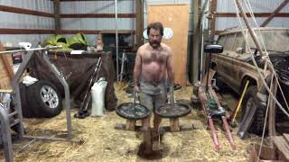 Heavy "Kettlebell" Swings, Natural Stone Loading, and Farmer's Walks