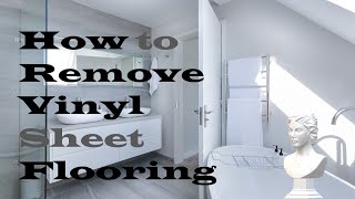 HOW TO REMOVE VINYL SHEET FLOORING & PREP CONCRETE FLOOR