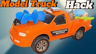 Model Truck Run Experiment With Electric Motor 4 Types Fan | Science Experiment