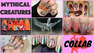 Youtubers Nail Art Weekly Stamping Collabs | Mythical Creatures | Unicorns