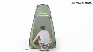 WolfWise Pop up Shower Tent - Setup and Folding Guide