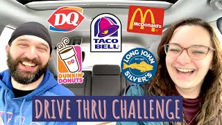 LETTING THE PERSON IN FRONT OF US DECIDE WHAT WE EAT FOR 24 HOURS! // The Drive Thru Challenge 2021