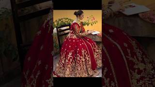 Walima bridal meroon dress| bridal lehenga #walimadress #bridaldresses #bollywood #song