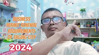 requirements renewal business permit of taguig city 2024