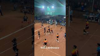 Powerful shot by Middle Blocker 😲😱 #volleyball #volleydonor #volleyday #sports #shorts #india