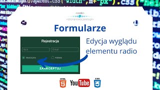 Formularze - Edycja wyglądu elementu radio | Forms - Edit the appearance of a radio item