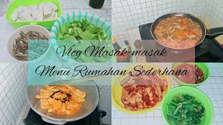 Vlog Masak Masak Menu Rumahan || Kegiatan IRT dikontrakan 1 Petak