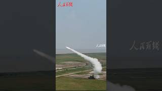 Live firing of anti-aircraft missiles, accurate hits! #shorts #soothing #military