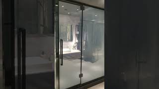 Smart Glass Design On Shower Door #shorts