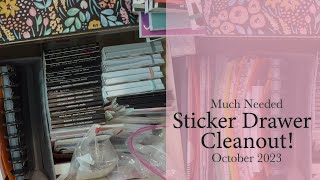 Sticker Drawer Cleanout | October 2023