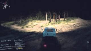 Game video Spin Tires ZIL 130 on the roads at night