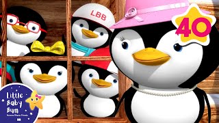 5 Little Penguins | Nursery Rhymes and Kids Songs | Little Baby Bum | Animal for Kids