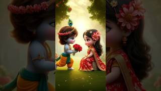 Cute 🌹❤️ baby Radha Krishna 🥰😚 best coupal ❤️ in the world radha krishna love 😘 HD status video#love