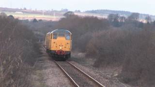 Network RailTest Trains in the Yeovil Area.. 31s,37s,73.. Winter/Spring 2010