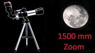 Converting my budget 15$ telescope into telephoto lens (1500mm tele-Zoom)