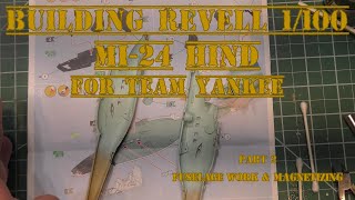 Building Revell 1/100 MI-24 Hind for Team Yankee Part 2 - Fuselage Work & Magnetizing