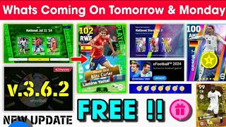 What Is Coming On Tomorrow In eFootball 2024 Mobile !! v3.6.2 Update & Upcoming Potw, Coins