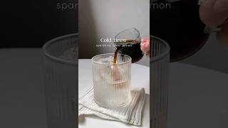 Cold brew sparkling soda lemon☕️🍋  #viral  #homecafe #drink #sodadrink #sparkling